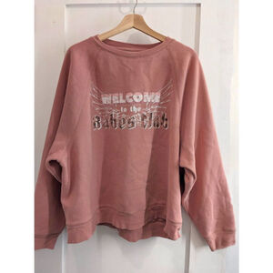 Brunette the Label | Babes Club oversized graphic sweatshirt in pink